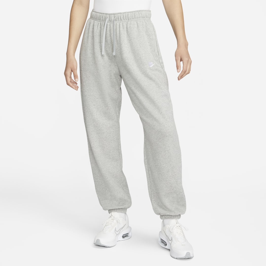 Shop Nike Women's  Sportswear Club Fleece Mid-rise Oversized Sweatpants In Grey