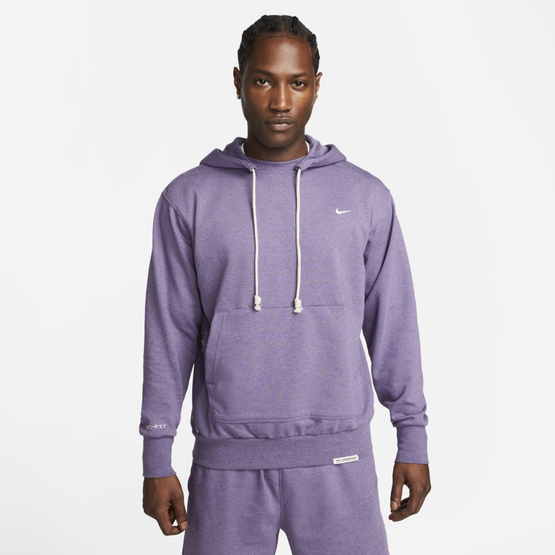 Nike Men's Standard Issue Dri-fit Pullover Basketball Hoodie In Purple