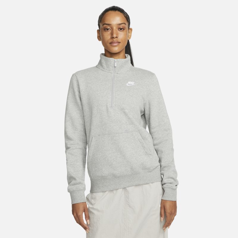 Nike Sportswear Club Fleece Women's 1/2-Zip Sweatshirt - Grey