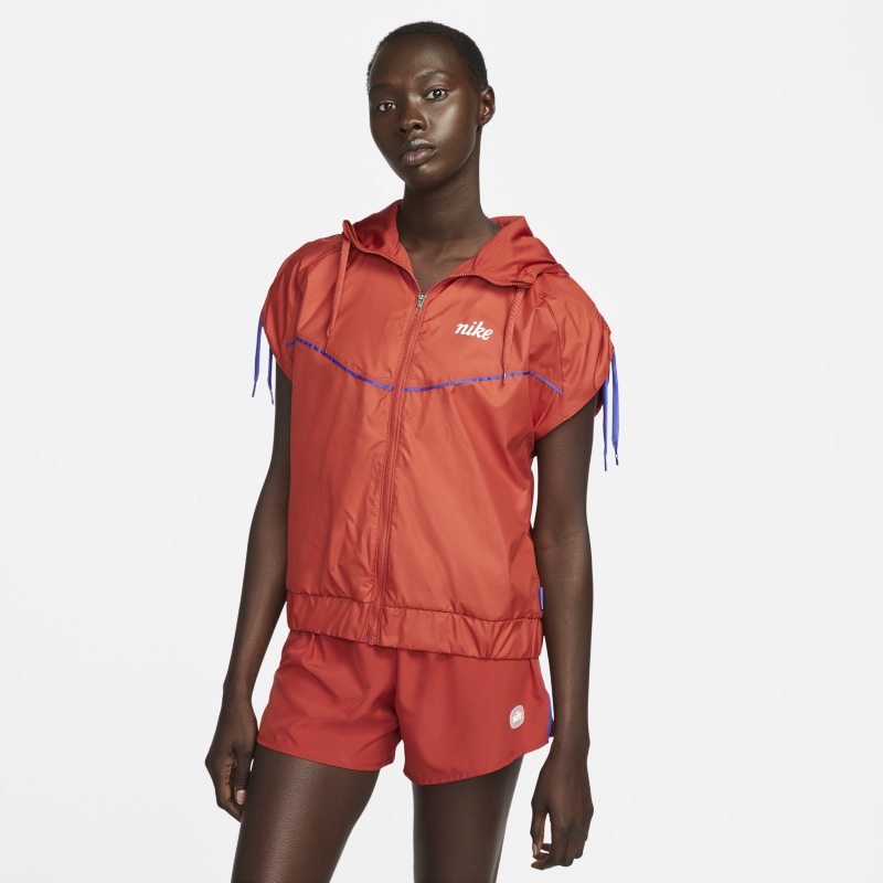 Damska kurtka z tkaniny Nike Repel Icon Clash - Czerwony