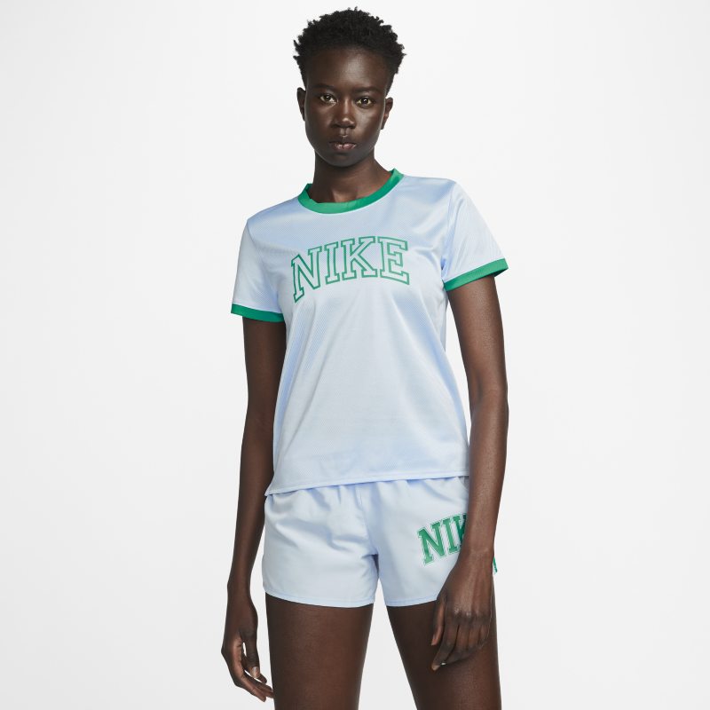 Nike Dri-FIT Swoosh Women's Short-Sleeve Running Top - Blue