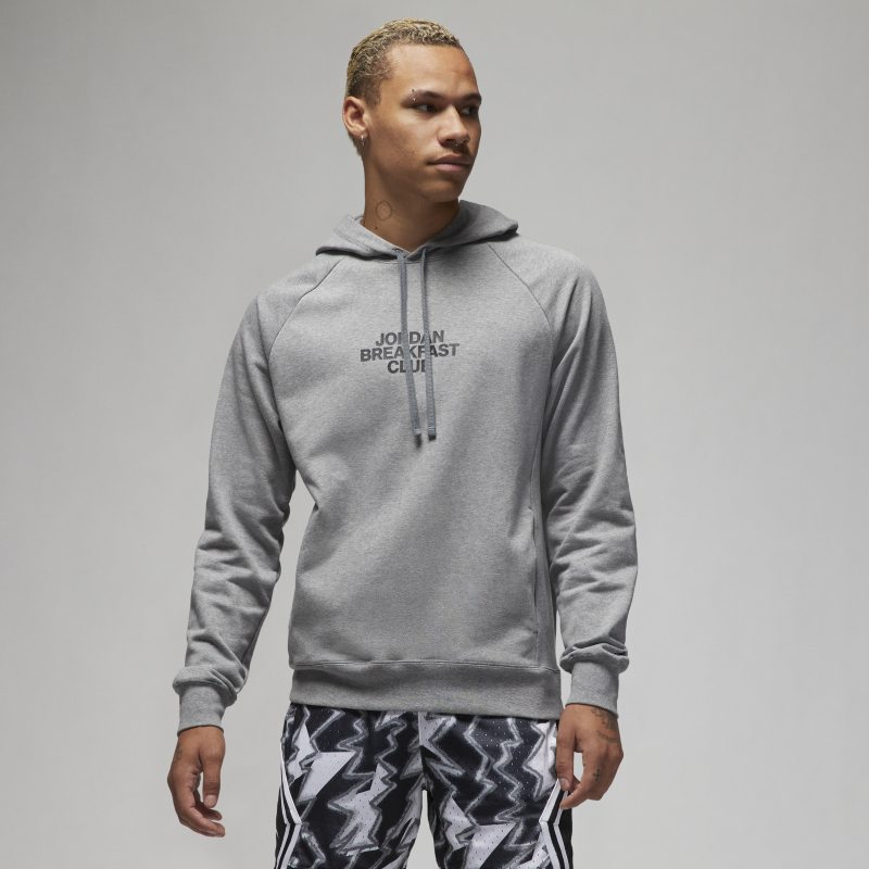 Jordan Dri-FIT Sport BC Men's Graphic Fleece Pullover Hoodie - Grey