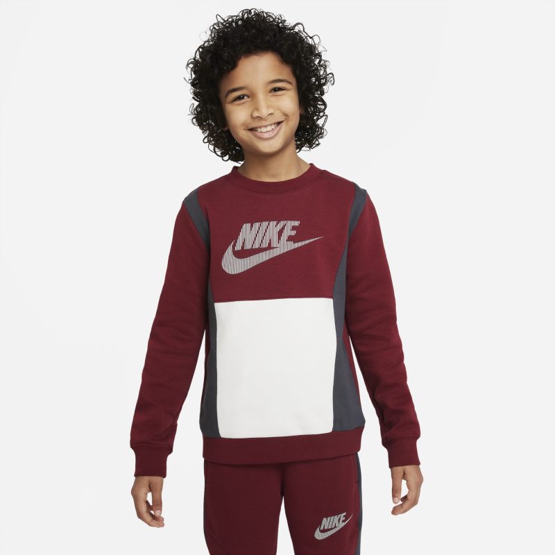 Fleecetröja Nike Sportswear för ungdom (killar) - Röd