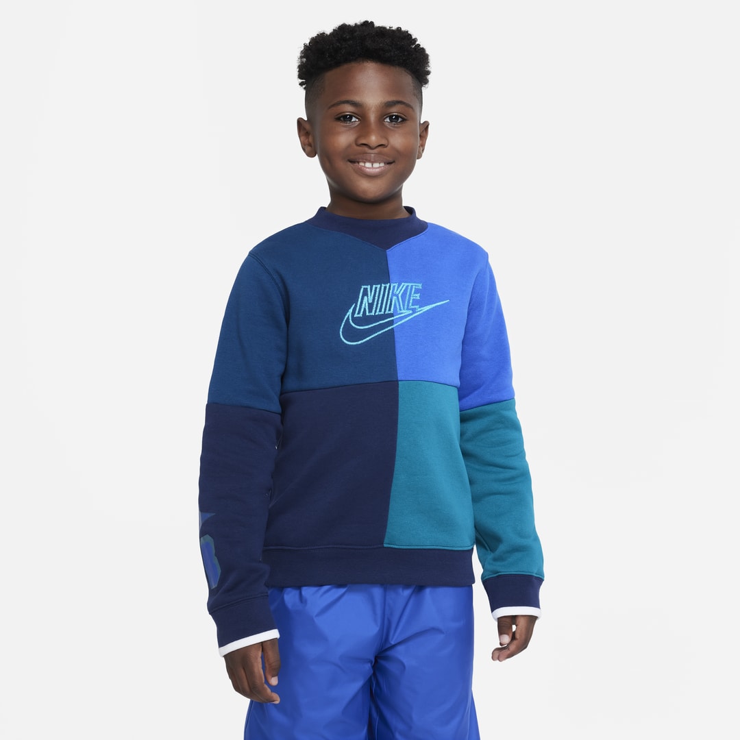 Nike Sportswear Big Kids' (boys') Amplify Sweatshirt In Blue