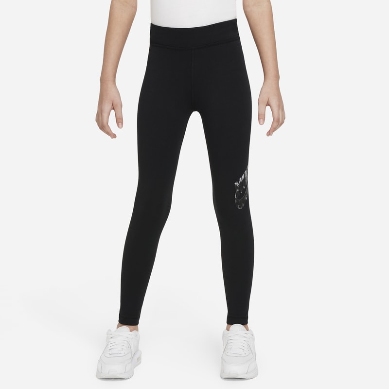 Image of Leggings stampati a vita alta Nike Sportswear - Ragazza - Nero