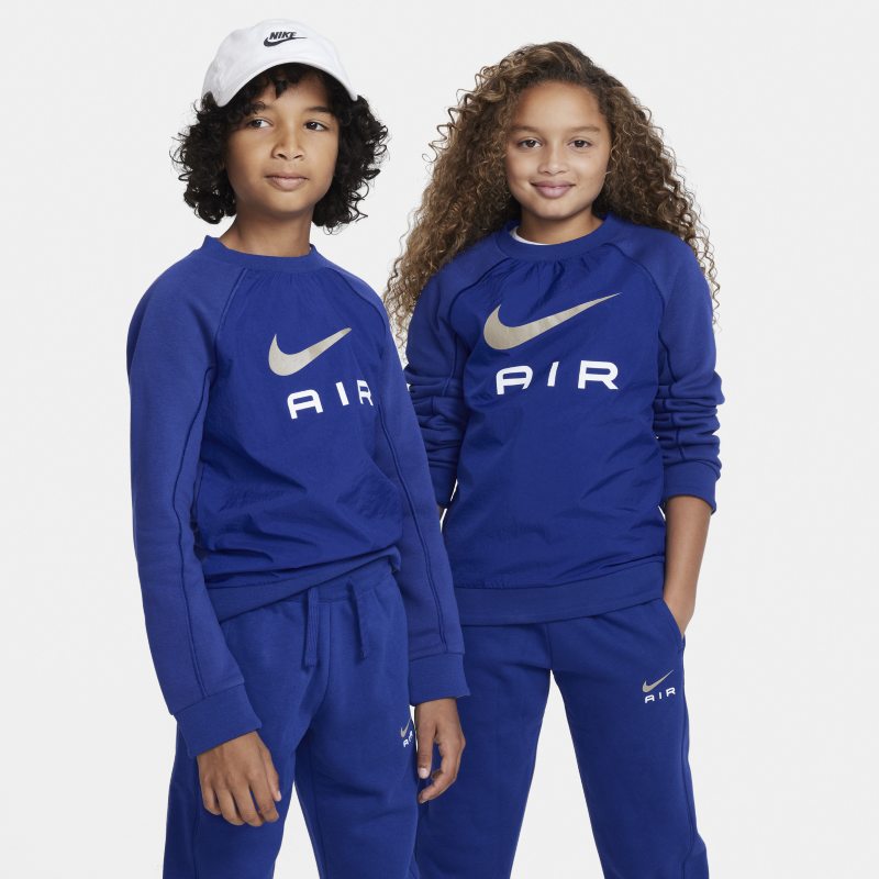Bluza dresowa dla dużych dzieci Nike Air - Niebieski