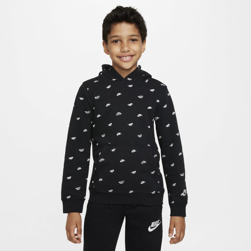 Nike Sportswear Club Fleece Older Kids' (Boys') Pullover Hoodie - Black