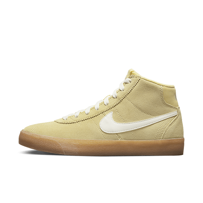 Sapatilhas de skateboard Nike SB Bruin High para mulher - Amarelo - DR0126-700