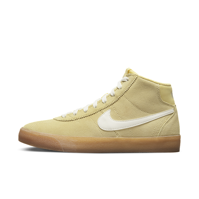 Damskie buty do skateboardingu Nike SB Bruin High - Żółć - DR0126-700