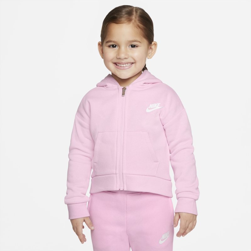Image of Felpa con cappuccio e zip a tutta lunghezza Nike - Bimbi piccoli - Rosa