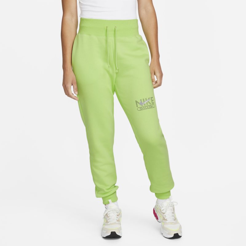 Damskie spodnie typu jogger z dzianiny Nike Sportswear Swoosh - Zieleń