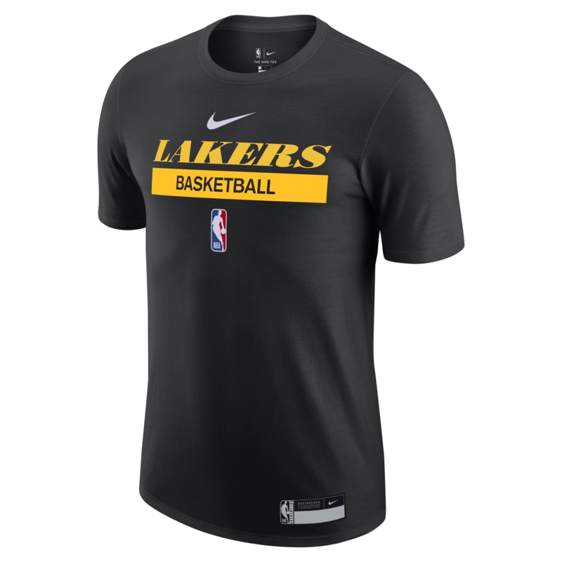 T-shirt męski do ćwiczeń Nike Dri-FIT NBA Los Angeles Lakers - Czerń