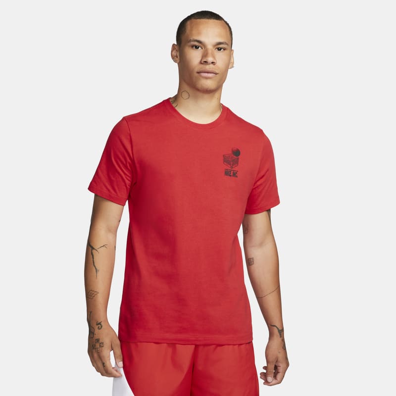 Męski T-shirt do koszykówki Nike - Czerwony
