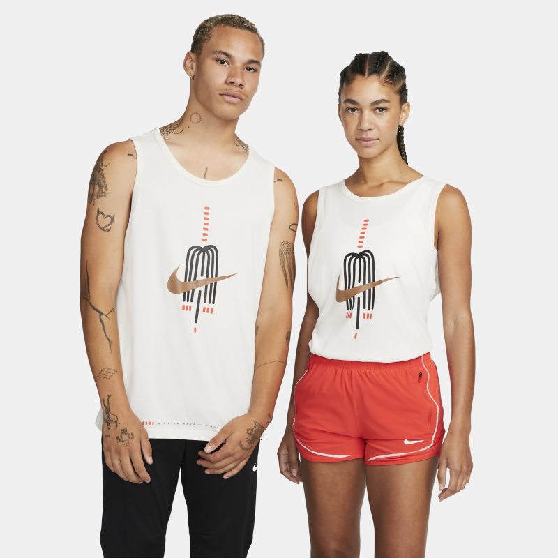 Koszulka bez rękawów do biegania Nike Dri-FIT A.I.R. Hola Lou - Szary