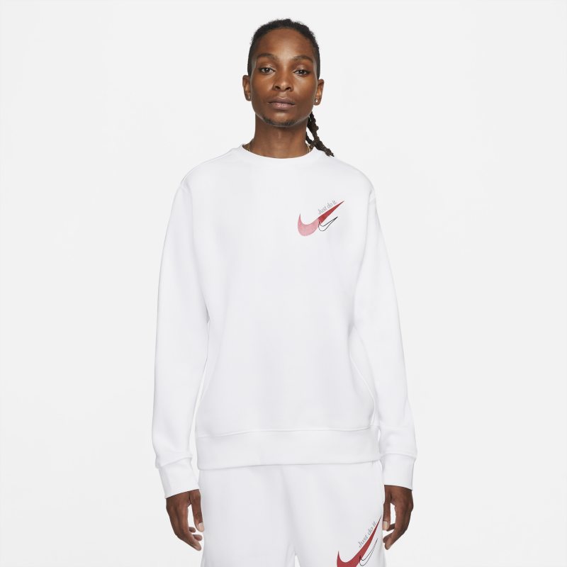 Nike Sportswear Men's Fleece Sweatshirt - White