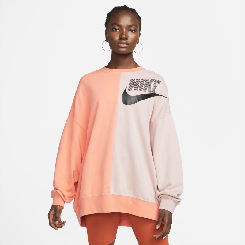 Bluza dresowa z dzianiny do tańca o dodatkowo powiększonym kroju Nike Sportswear - Różowy