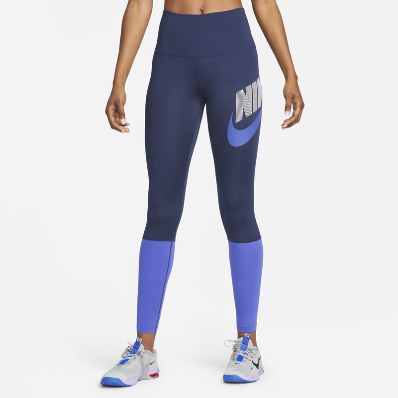 Damskie legginsy do tańca z wysokim stanem Nike Dri-FIT One - Niebieski