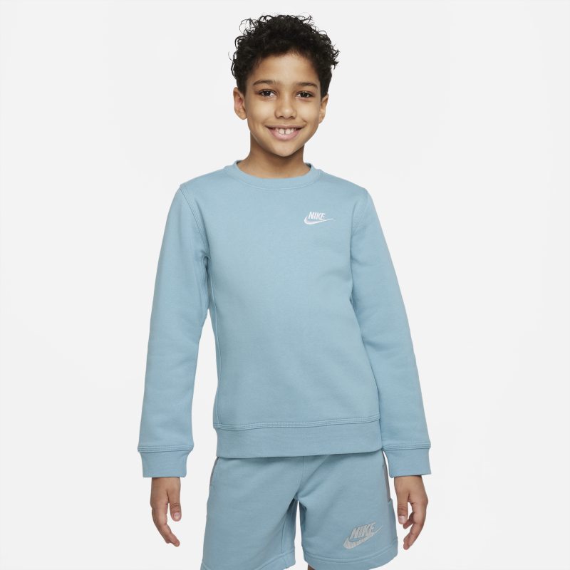 Bluza dresowa dla dużych dzieci (chłopców) Nike Sportswear Club - Niebieski