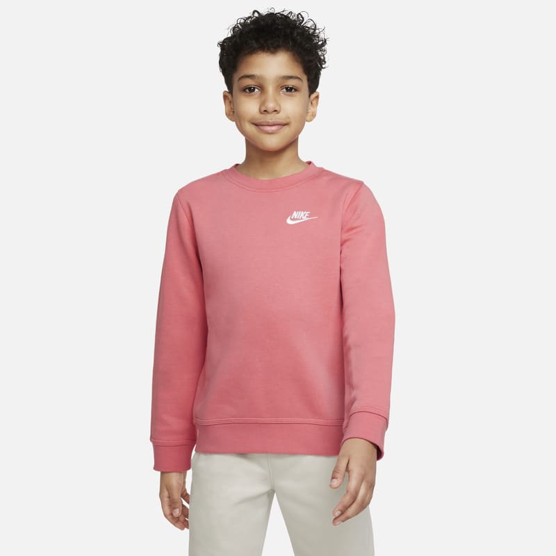 Bluza dresowa dla dużych dzieci (chłopców) Nike Sportswear Club - Różowy