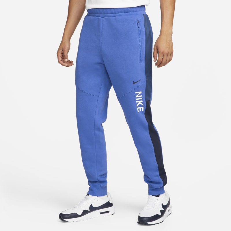 Męskie dzianinowe joggery Nike Sportswear Hybrid - Niebieski