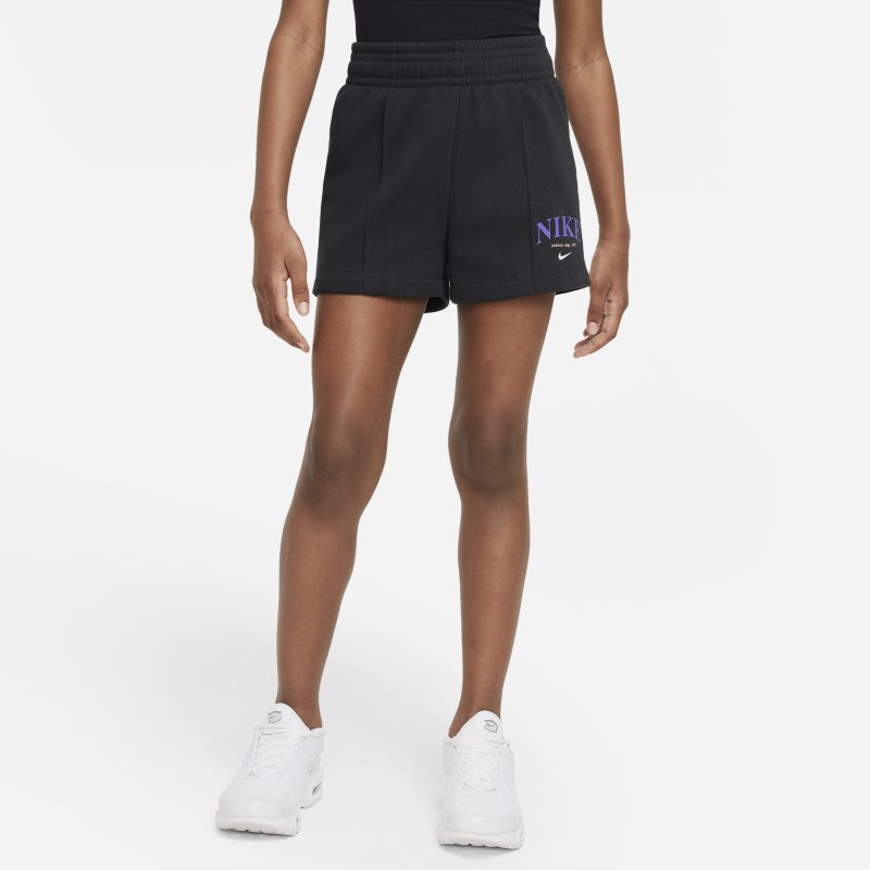 Spodenki dla dużych dzieci (dziewcząt) Nike Sportswear - Czerń