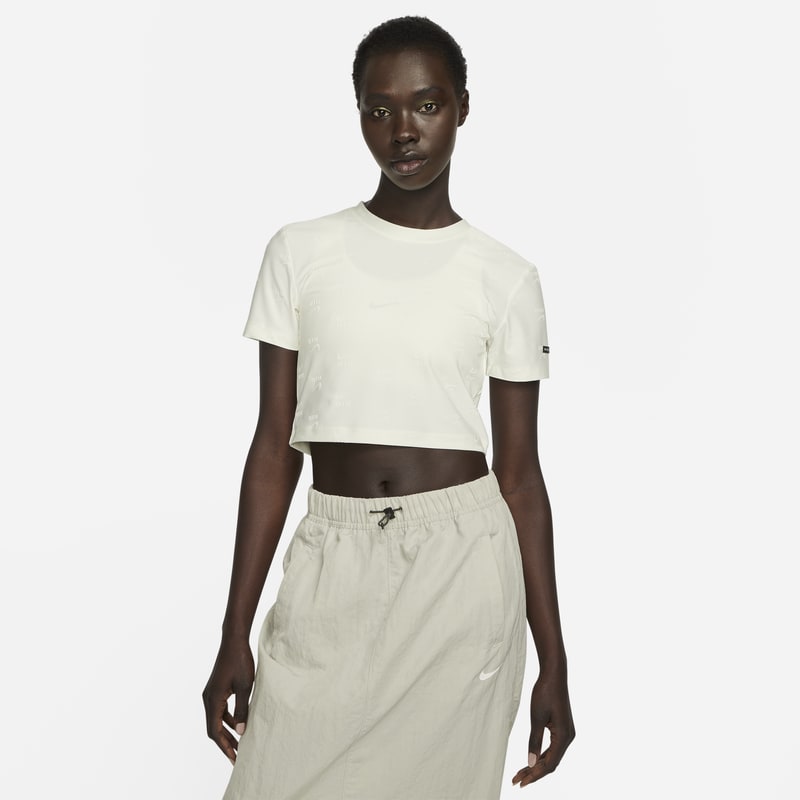 Nike Air Women's Short-Sleeve Crop Top - White
