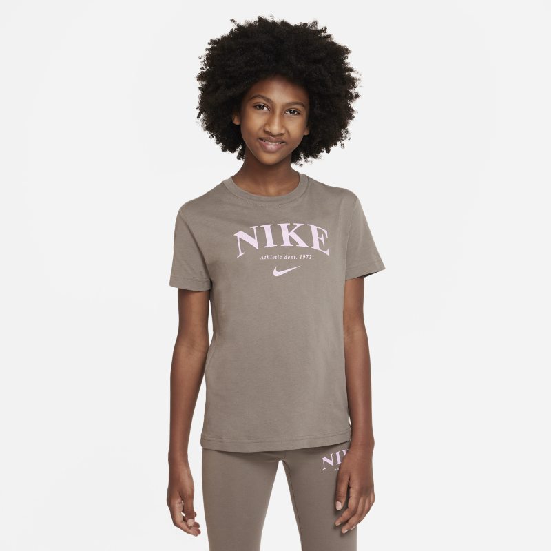 T-shirt Nike Sportswear Trend för ungdom (tjejer) - Grå