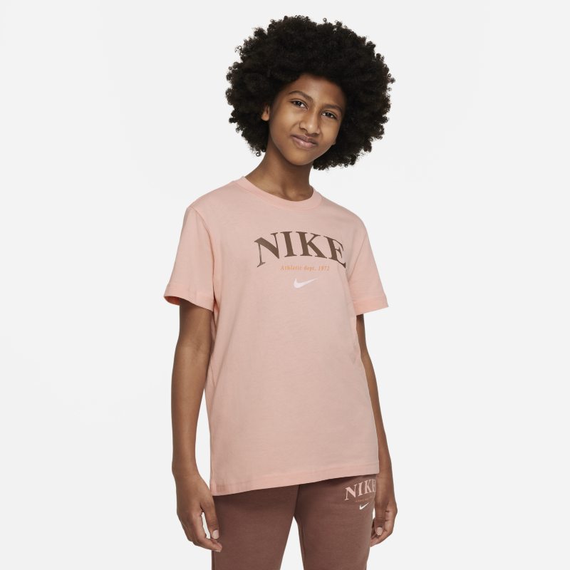 T-shirt dla dużych dzieci (dziewcząt) Nike Sportswear Trend - Różowy