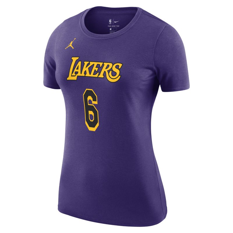 Los Angeles Lakers Essential Statement Edition Women's Jordan NBA T-Shirt - Purple