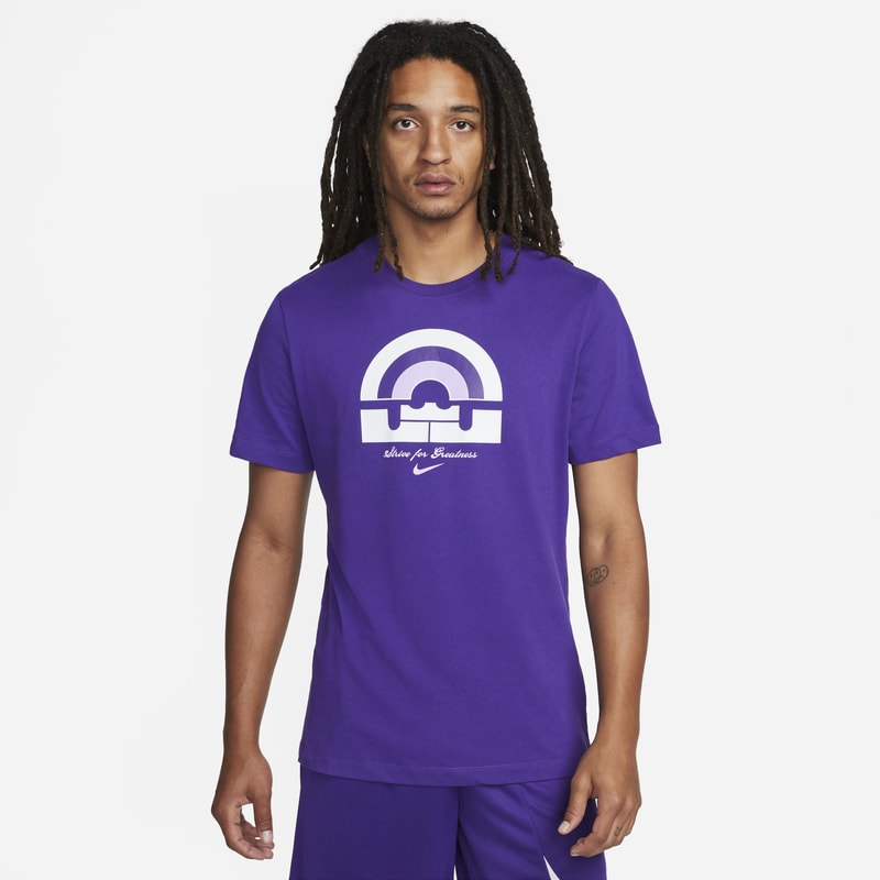 Męski T-shirt do koszykówki Nike Dri-FIT LeBron - Fiolet
