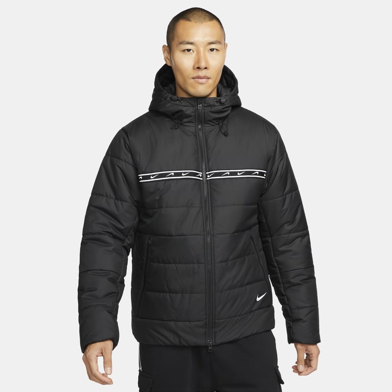 Męska kurtka z syntetycznym wypełnieniem Nike Sportswear Repeat - Czerń