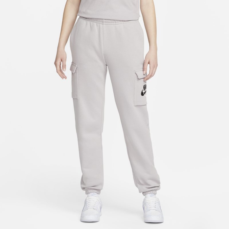 Vävda cargobyxor i fleece Nike Sportswear för kvinnor - Lila