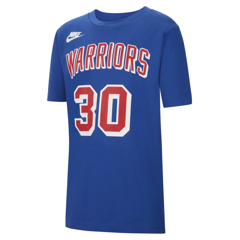 NBA-t-shirt Golden State Warriors Essential Nike för ungdom - Blå