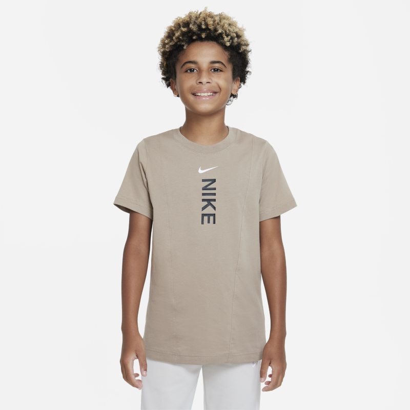 Koszulka dla dużych dzieci (chłopców) Nike Sportswear Hybrid - Brązowy