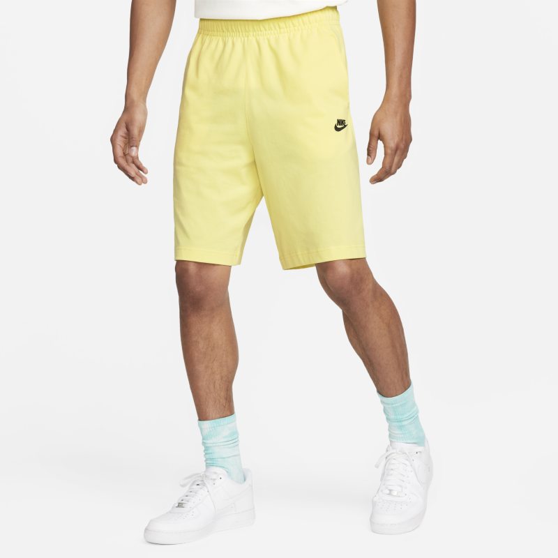 Męskie spodenki z dżerseju Nike Sportswear Club - Żółć