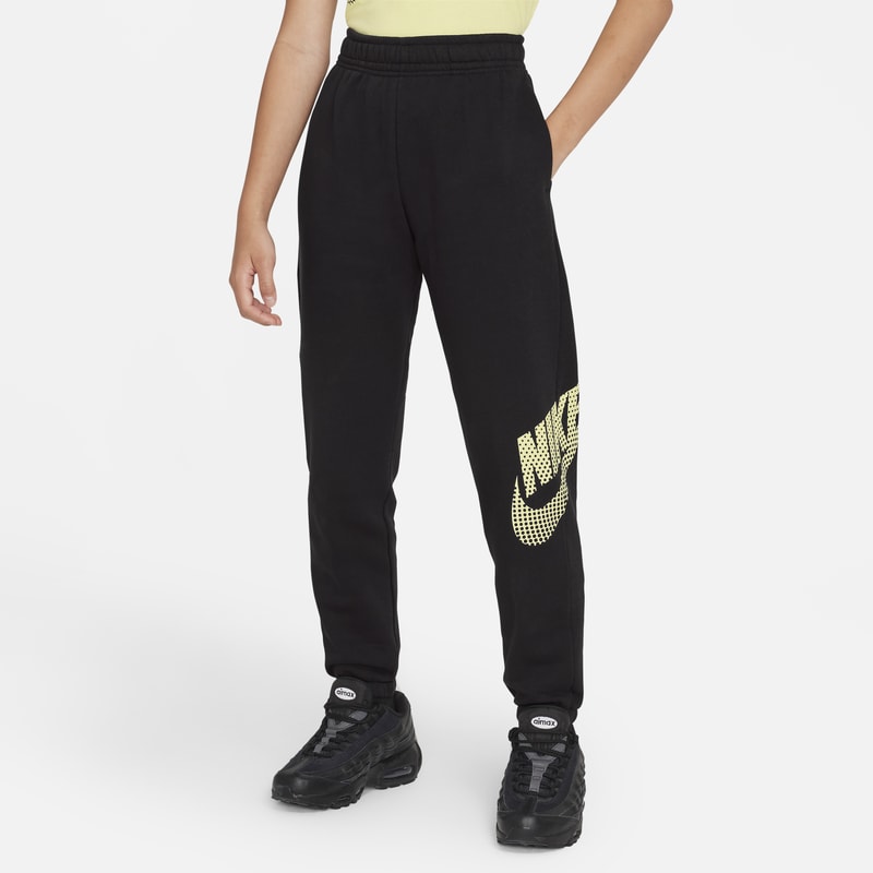 Dansbyxor i fleece i oversizemodell Nike Sportswear för ungdom (tjejer) - Svart