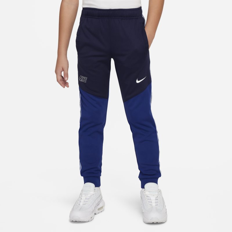 Joggery dla dużych dzieci (chłopców) Nike Sportswear Repeat - Niebieski