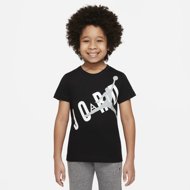 T-shirt med tryck Jordan Throwback för barn - Svart