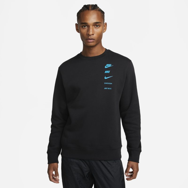 Nike Sportswear Standard Issue Men's Crew-Neck Sweatshirt - Black