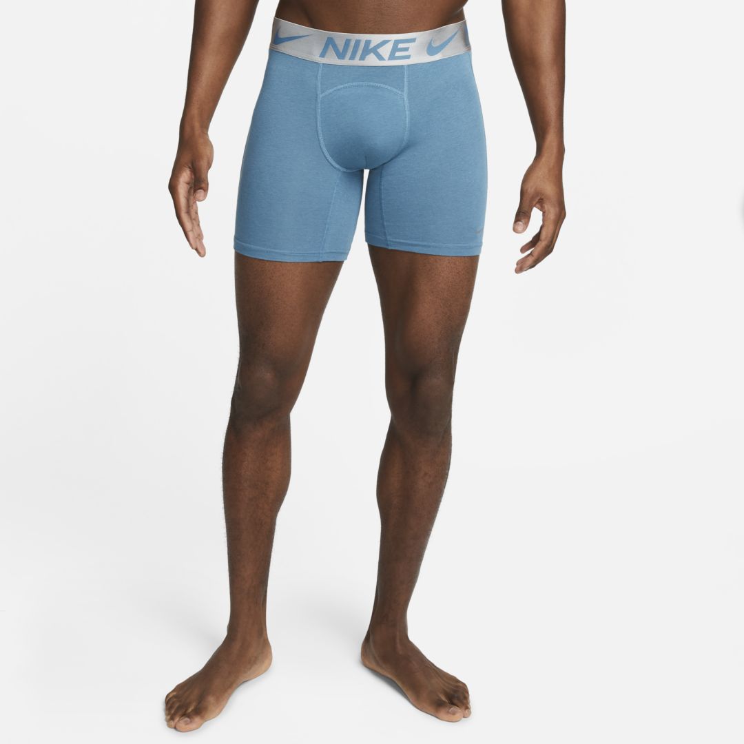 Nike Luxe Cotton Modal Men's Boxer Briefs In Blue