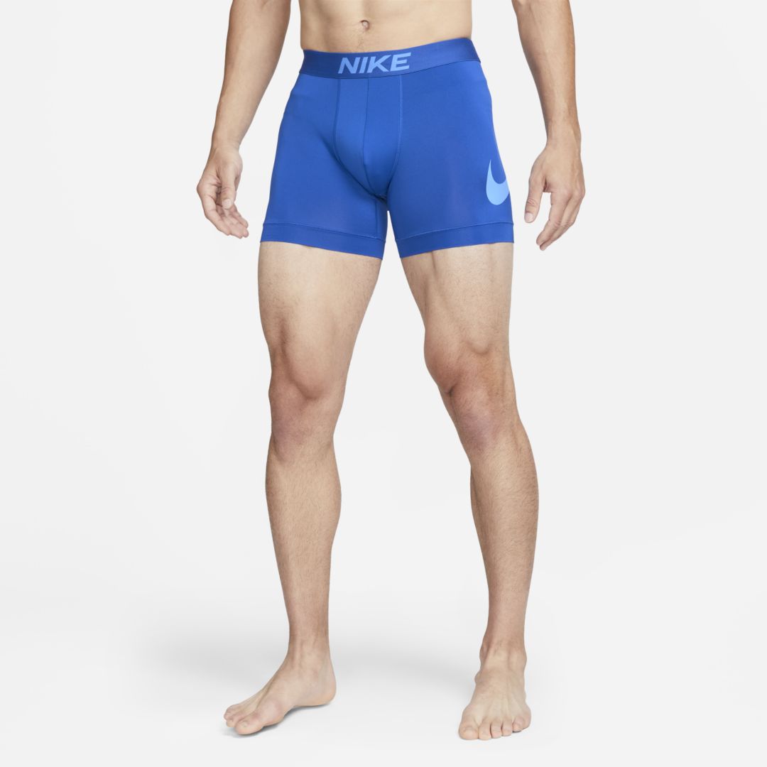 Nike Men's Dri-fit Essential Micro Boxer Briefs In Blue