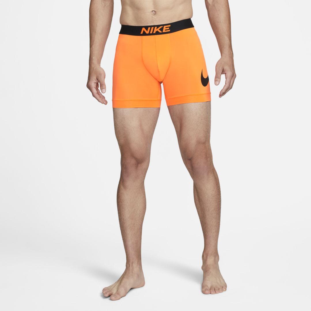 Nike Men's Dri-fit Essential Micro Boxer Briefs In Orange