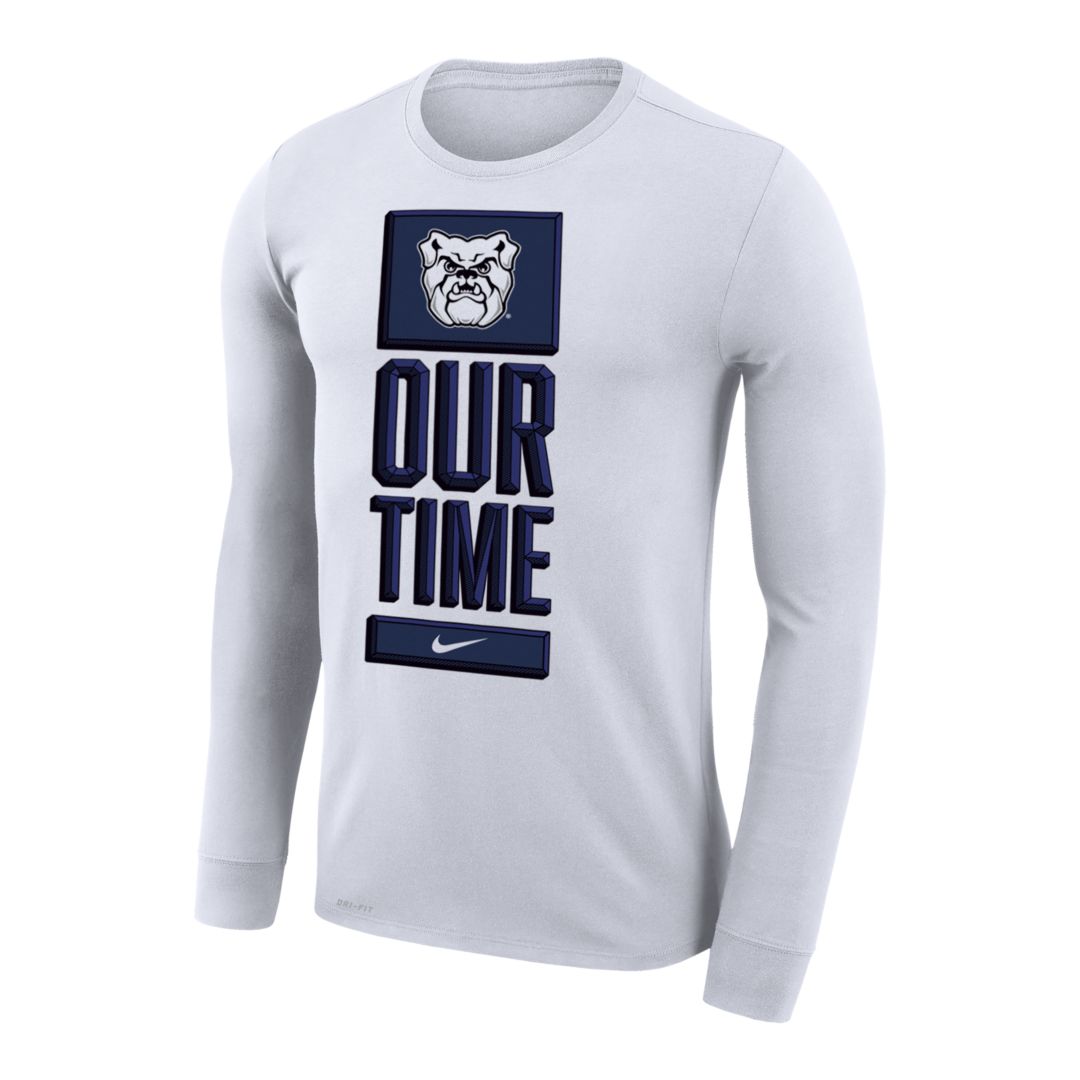 Nike College Dri-fit (butler) Men's Long-sleeve T-shirt (white) - Clearance Sale