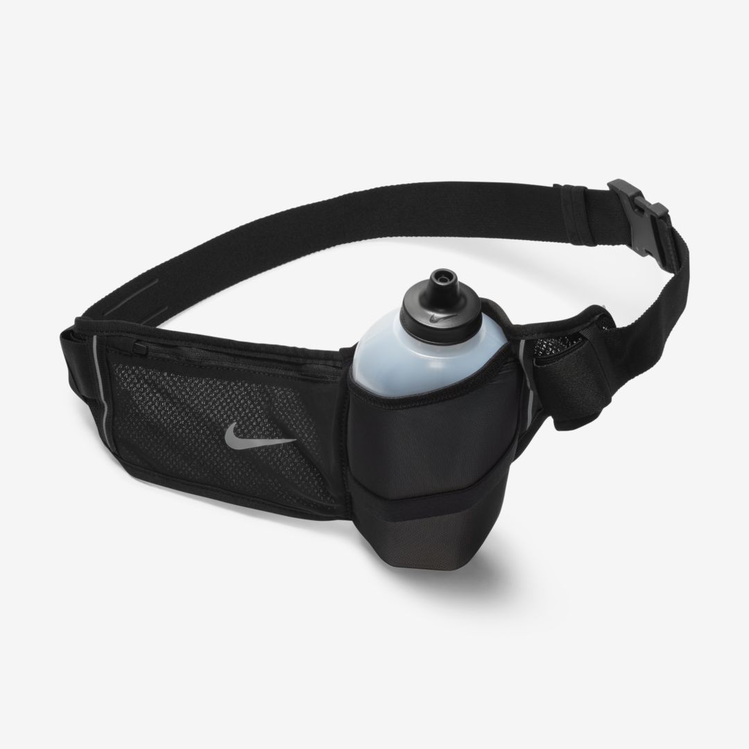 Nike 22 oz Flex Stride Running Hydration Belt In Black