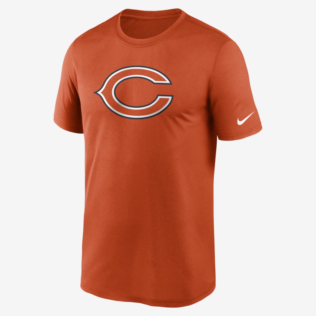 Shop Nike Men's Dri-fit Logo Legend (nfl Chicago Bears) T-shirt In Orange