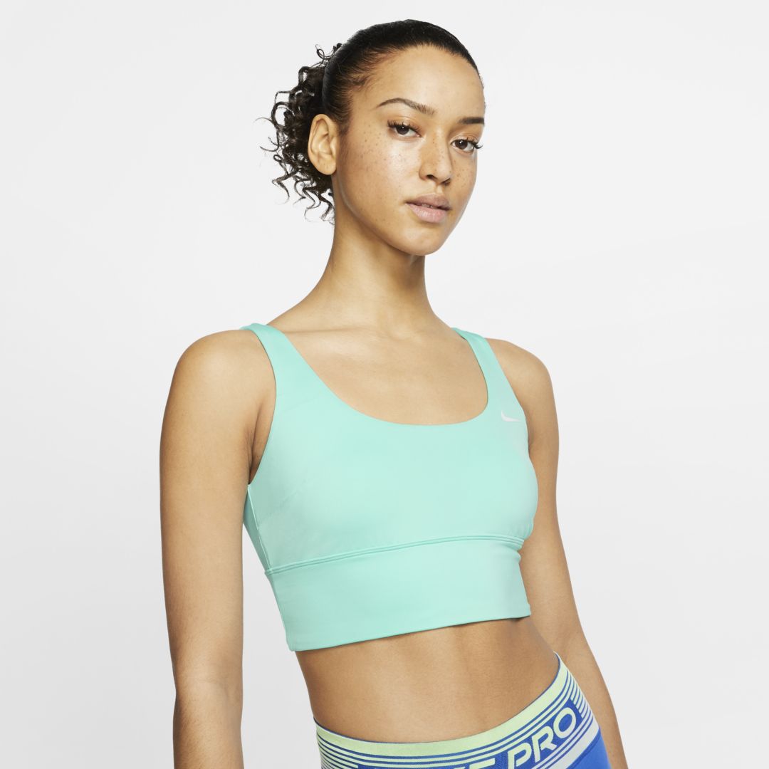 Nike Essential Women's Scoop Neck Midkini Swim Top In Green