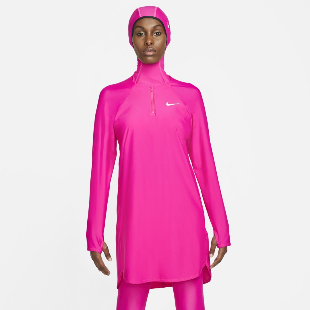 Nike Women's Victory Full-coverage Swim Tunic In Pink