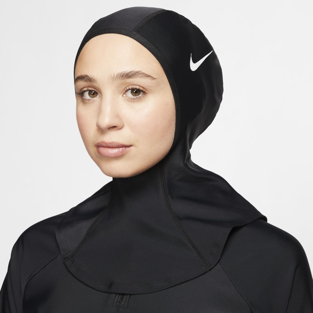 Shop Nike Women's Victory Swim Hijab In Black
