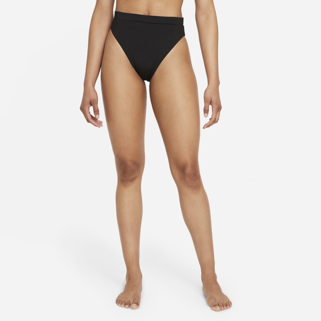 Nike Women's Essential High-waist Swim Bottom In Black