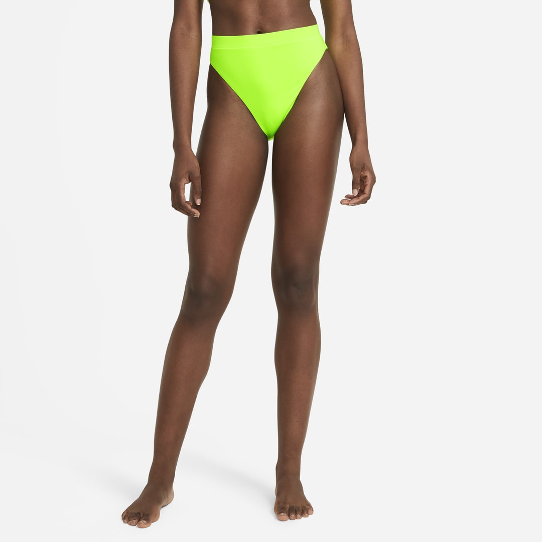 Nike Essential Women's High-waist Swim Bottom In Electric Green
